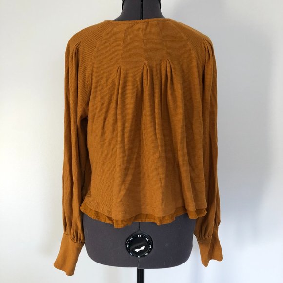 free people billie balloon sleeve top - Picture 3 of 4